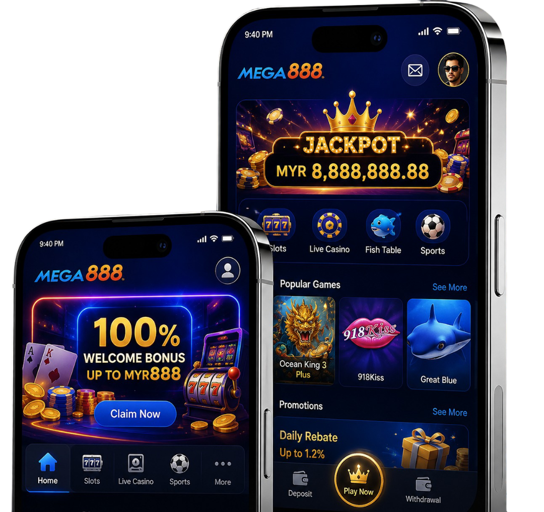Mega888 game lobby preview